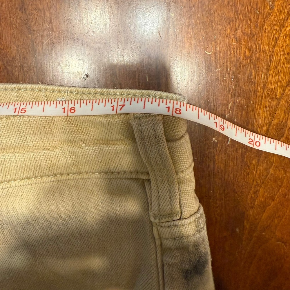 Pilcro Anthropology Women Size 31 TALL 'The Borrowed' Tan Boyfriend Jeans Grunge - Picture 12 of 16